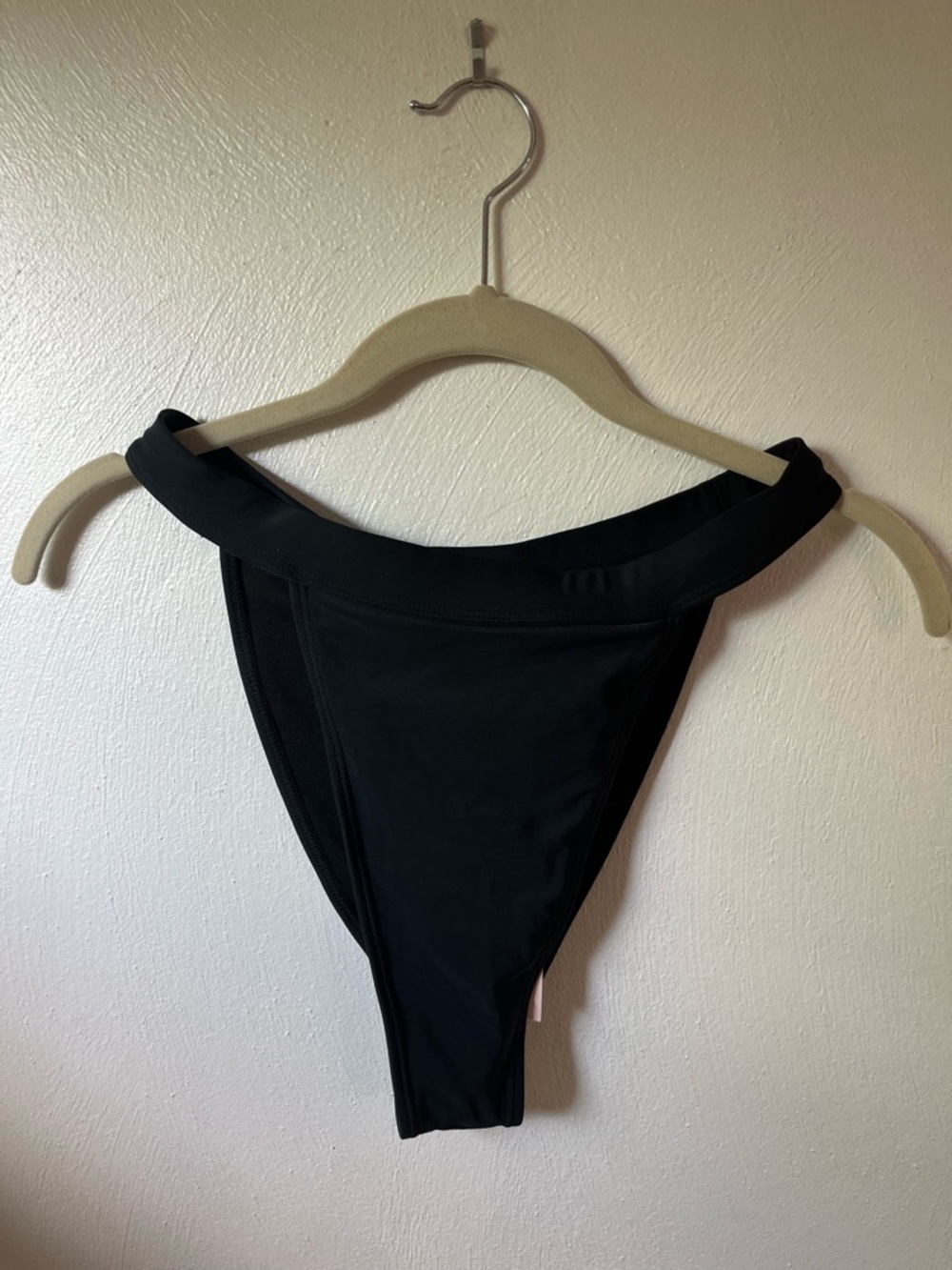 Missguided + Black High Leg Tanga Bikini Brief US 6